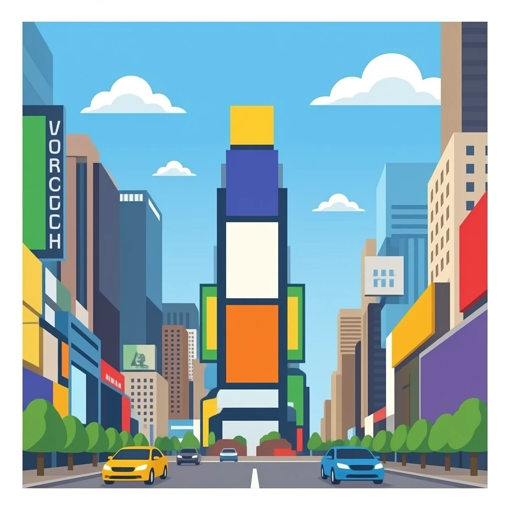 times square buildings png emoji