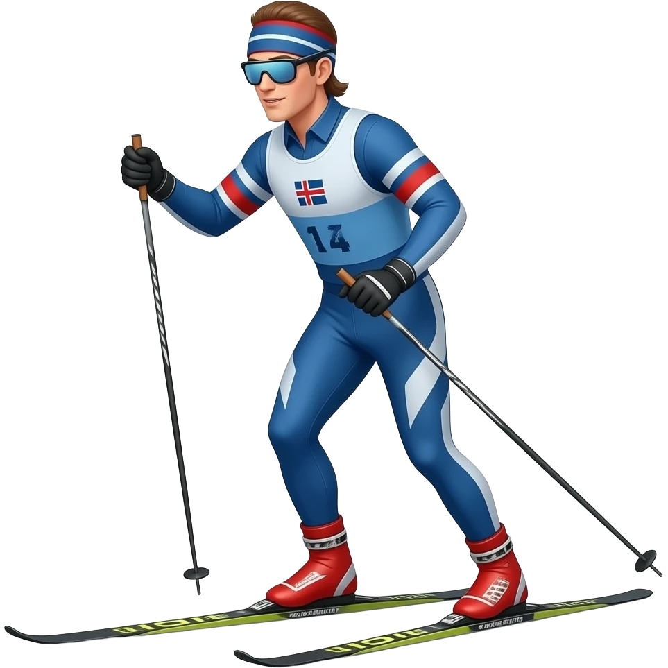 nordic classic skier emoji