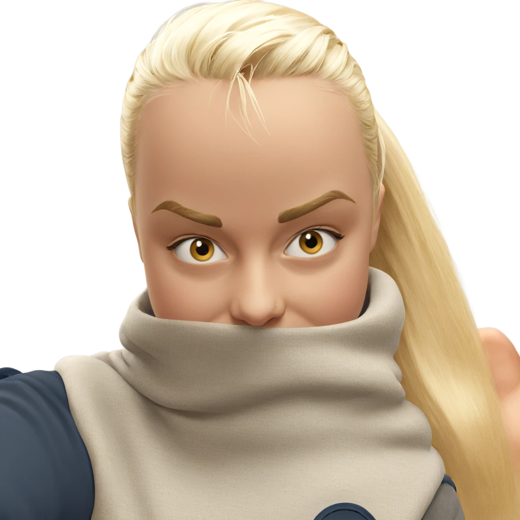 blonde boy gazing at viewer emoji