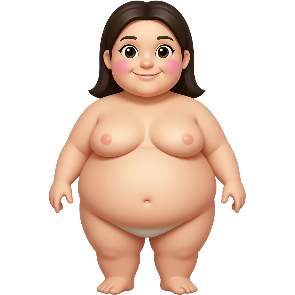 Ein Emojis dass ihre Wangen pink sind und sie lächelt und sie ist richtig fett und ihre Füße sind nackt und sie ist komplett nackt und das soll dieses Emoji sein und sie soll gelb sein natürlich jeder Emoji😊 emoji