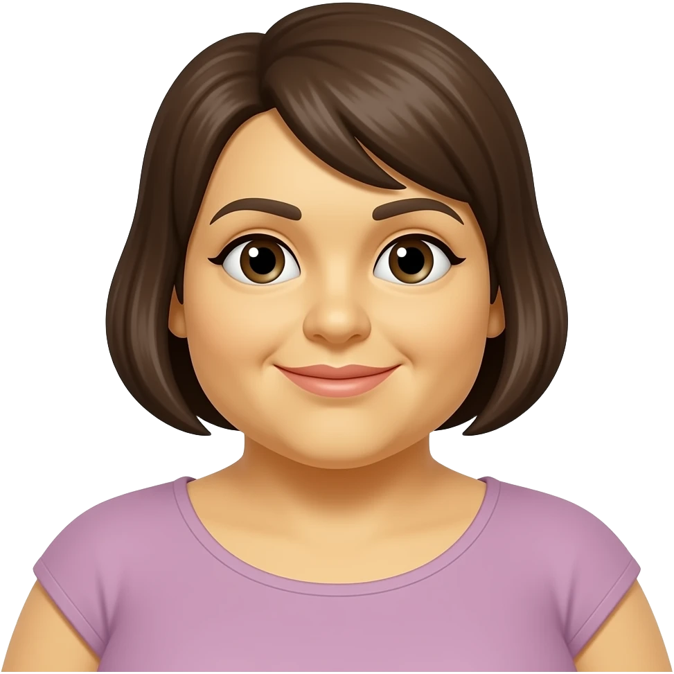 yellow face old chubby female change her skin into yellow skin emoji