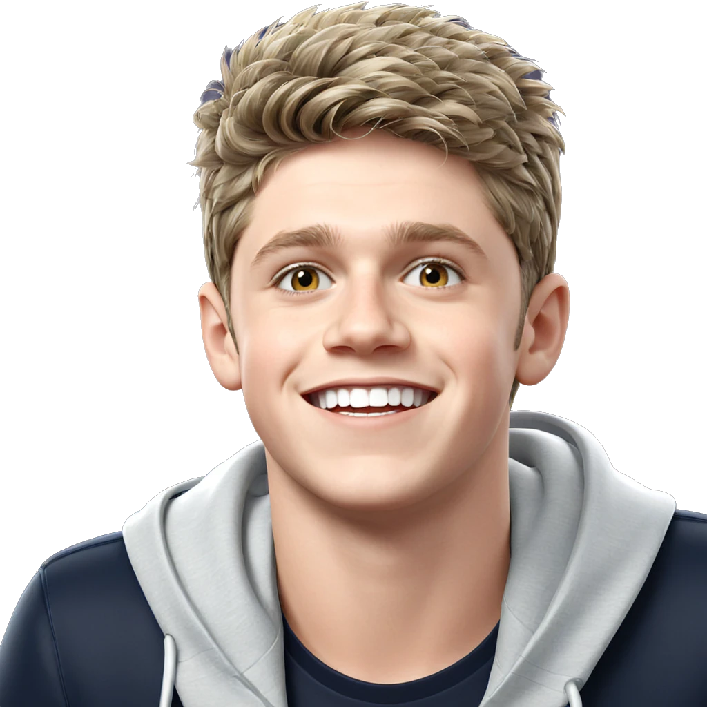 smiling boy with headphones emoji