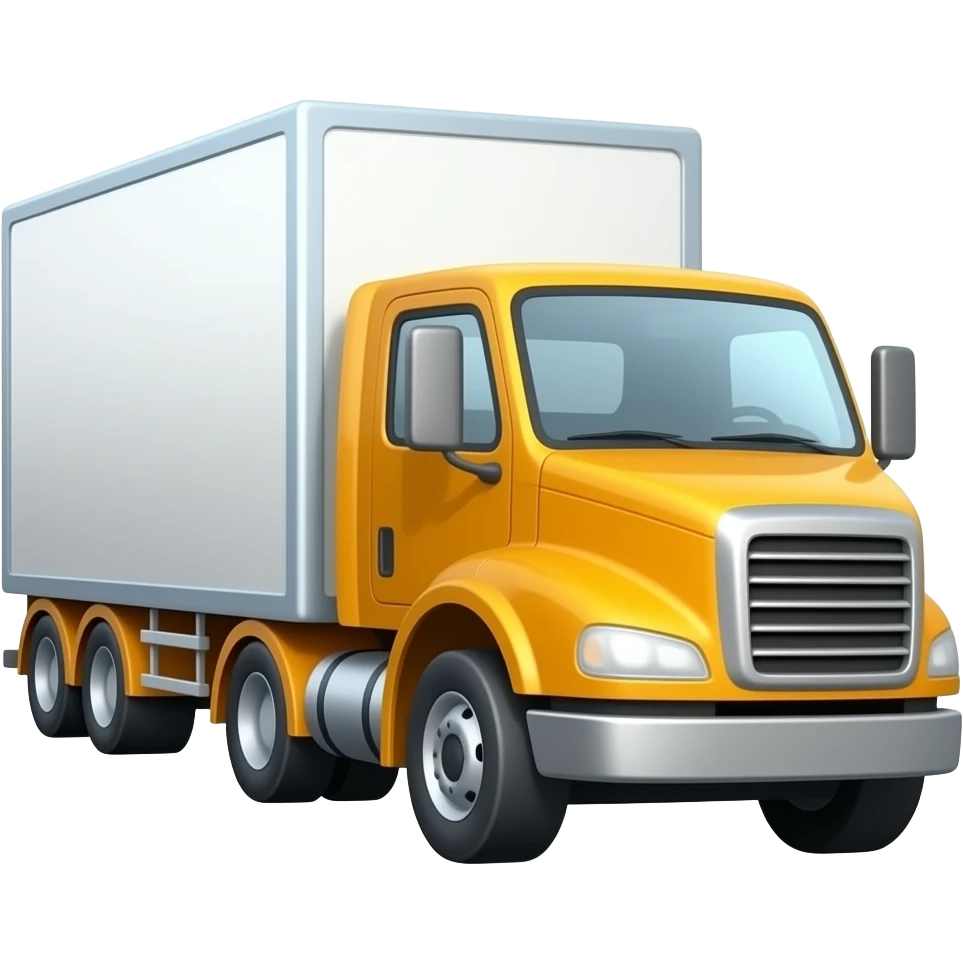 Truck towing a truck emoji