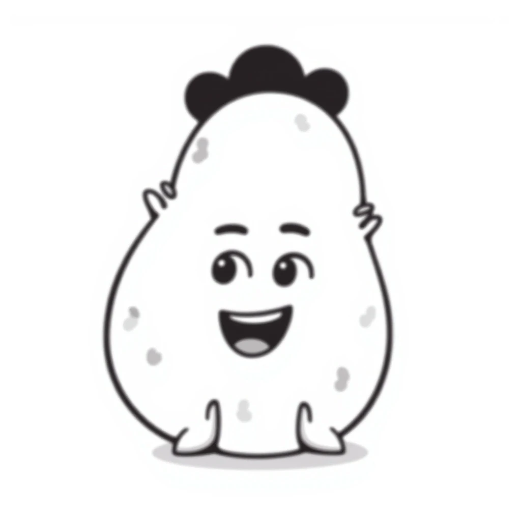 A cute potato emoji with a smile emoji