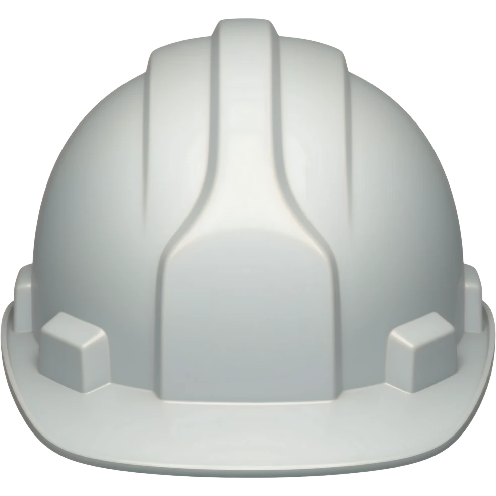 White hard hat helmet emoji