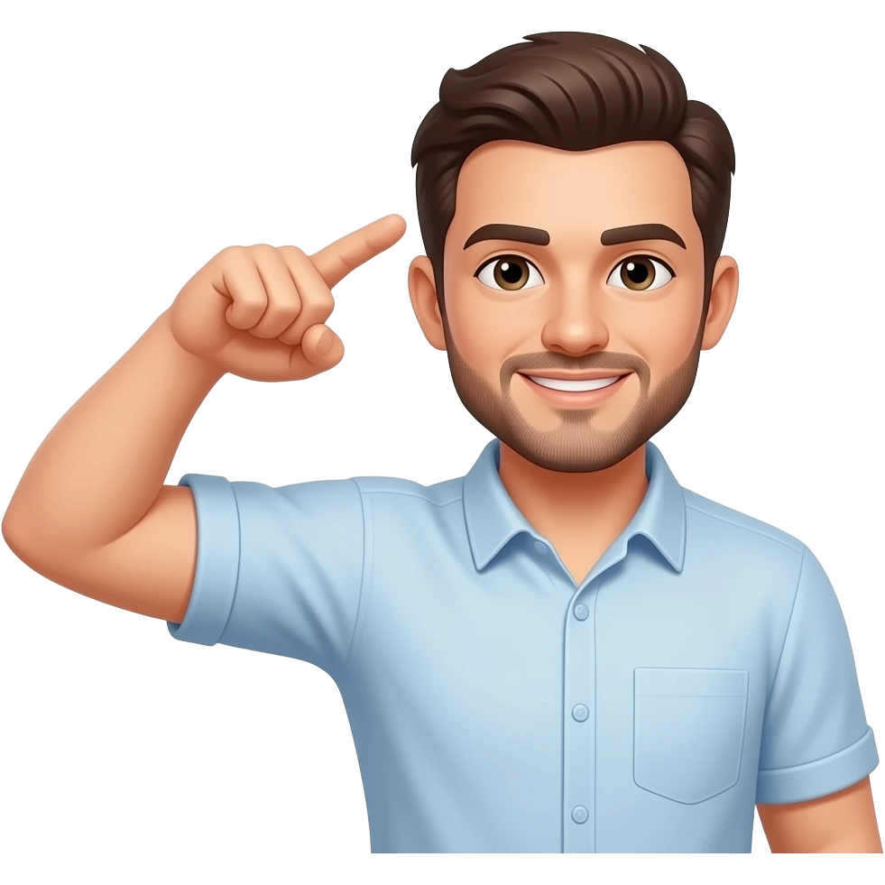 man making a triangle with his arm and shoulder emoji