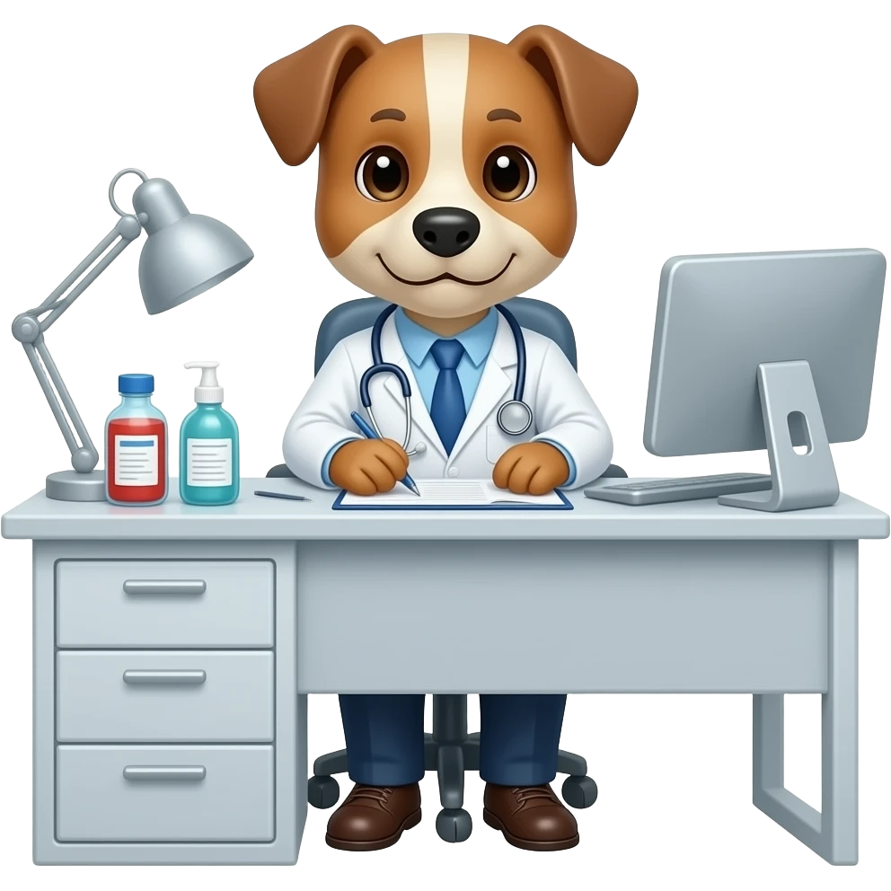 medical secretary dog ios emoji emoji