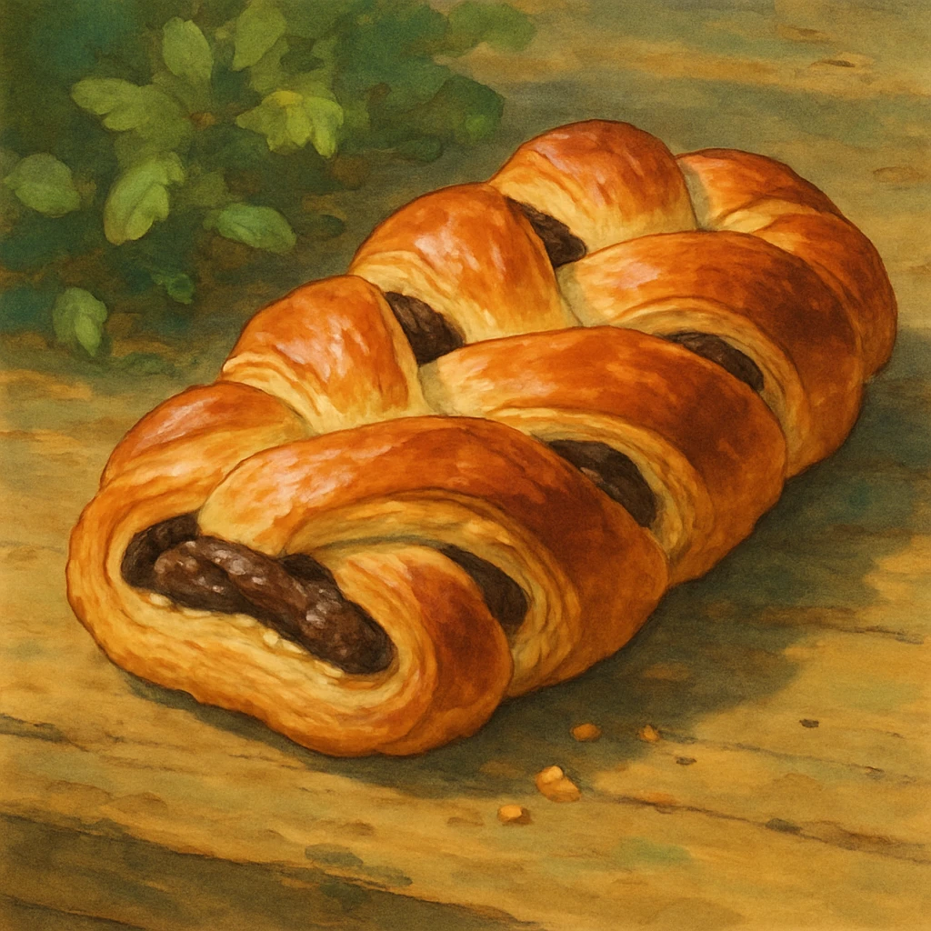 chocolate plait pastry emoji