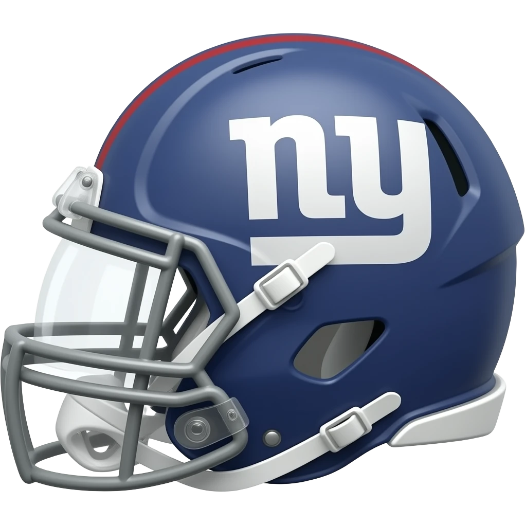 new york giants in helmet Cameron Skattebo 44 emoji