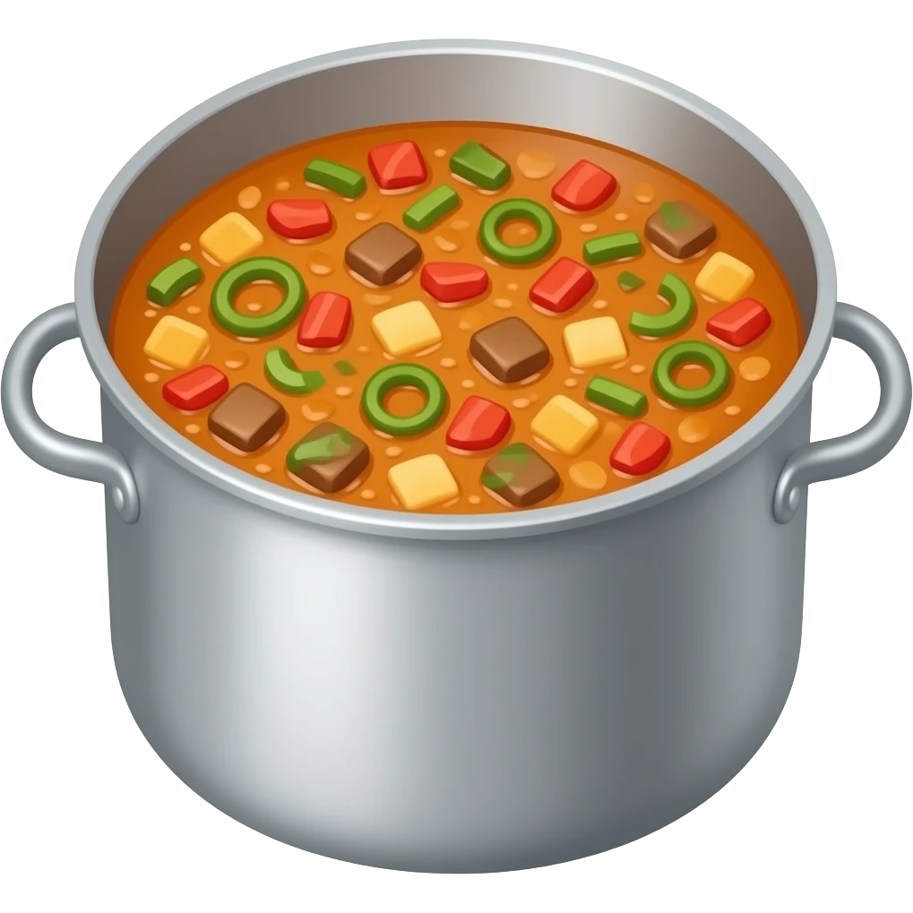 Panela com comida emoji