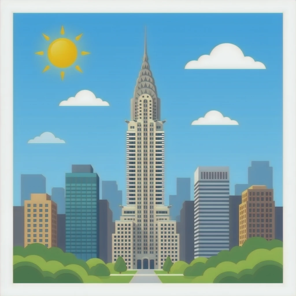 Chrysler building emoji