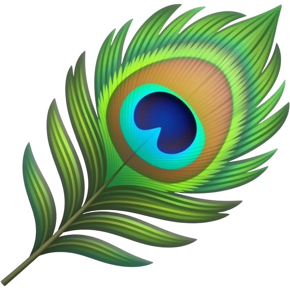 Make Peacock feather emoji emoji