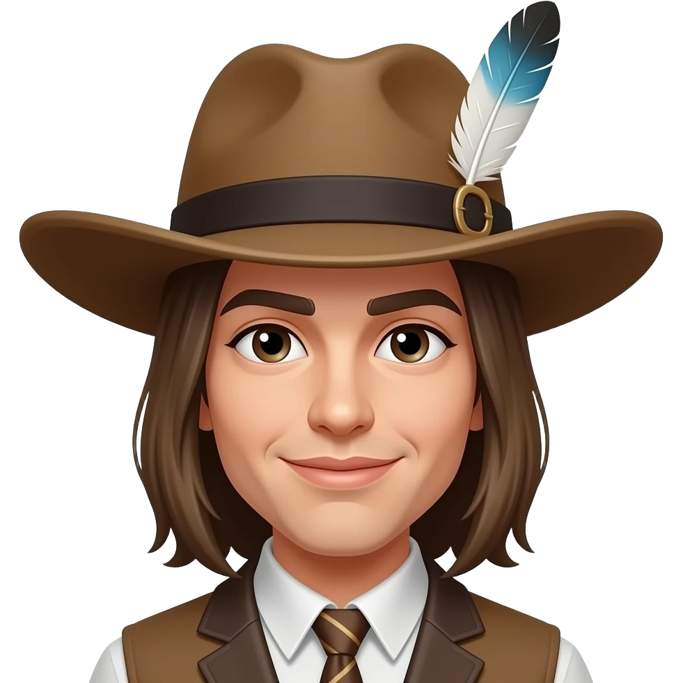 feathered hat person emoji