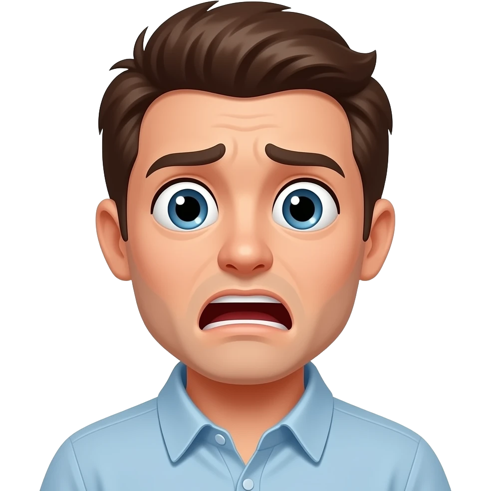 Terror - medo extremo, mais intenso que o medo comum. emoji