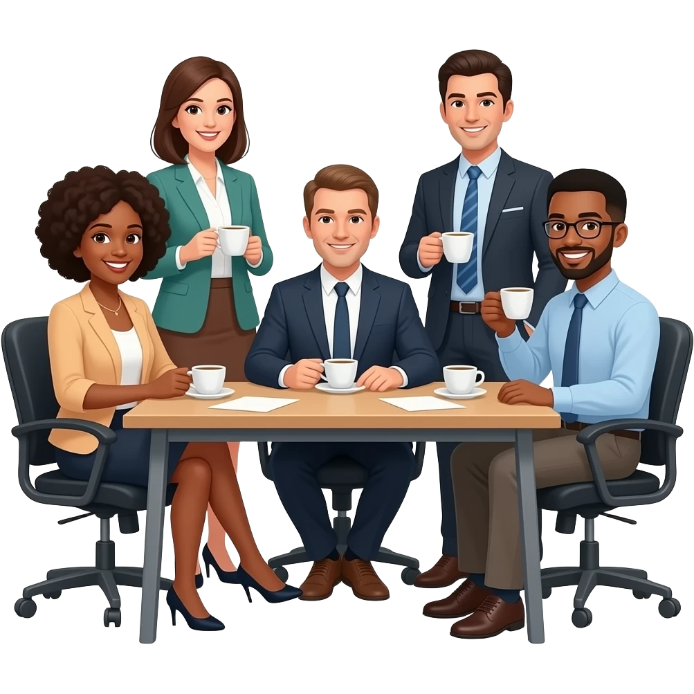 Create a sip and sync emoji  work related team emoji