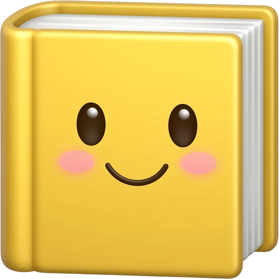 cute yellow book emoji