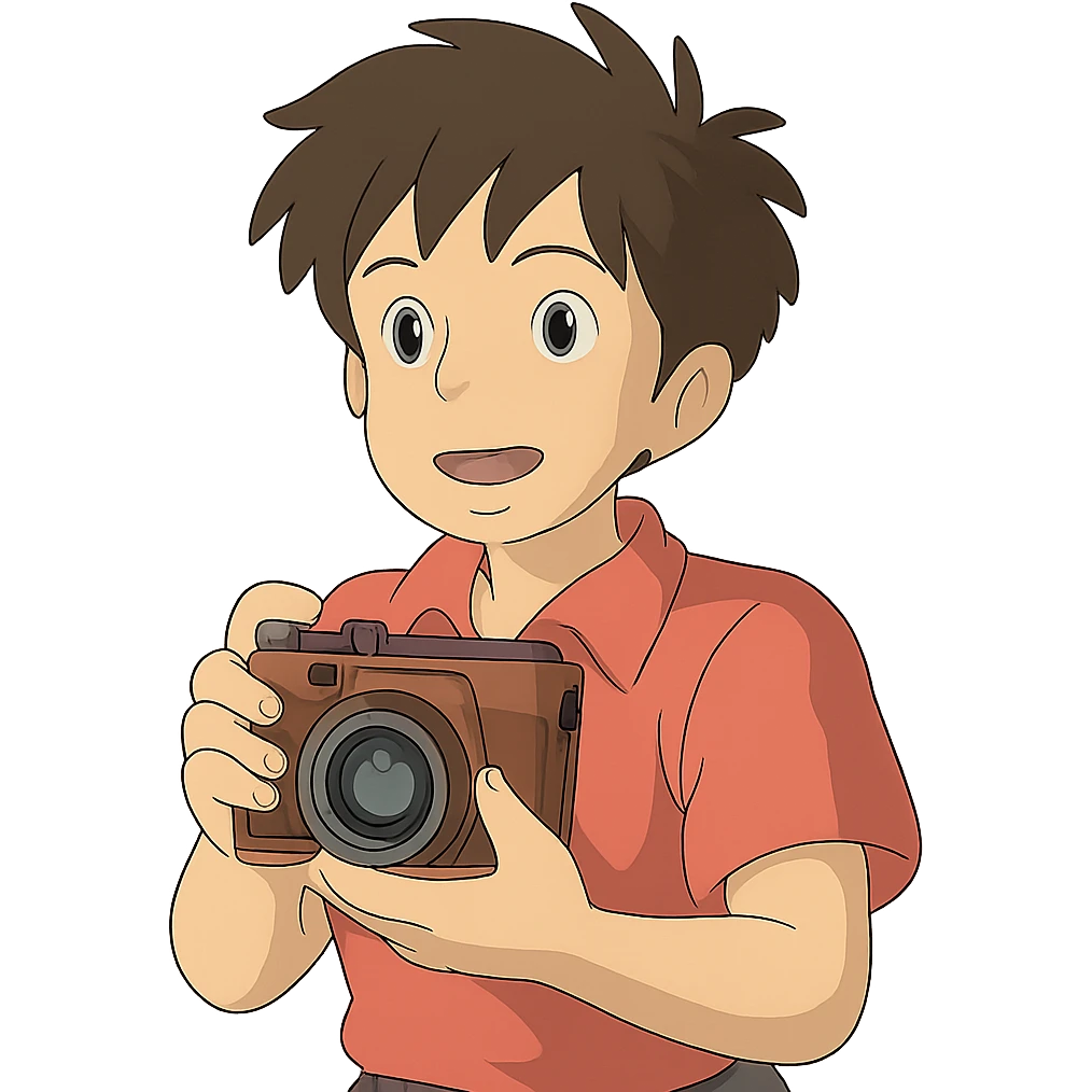 camera, ghibli style emoji