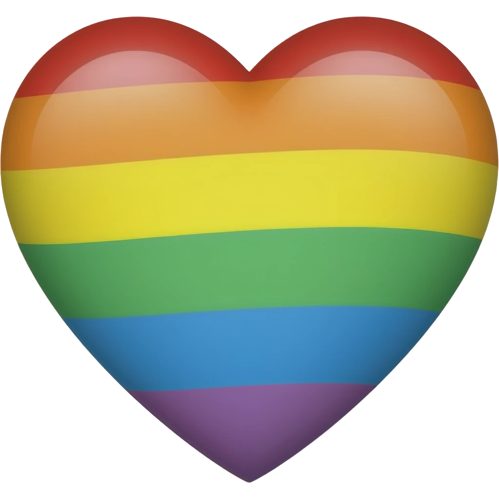 Rainbow heart emoji
