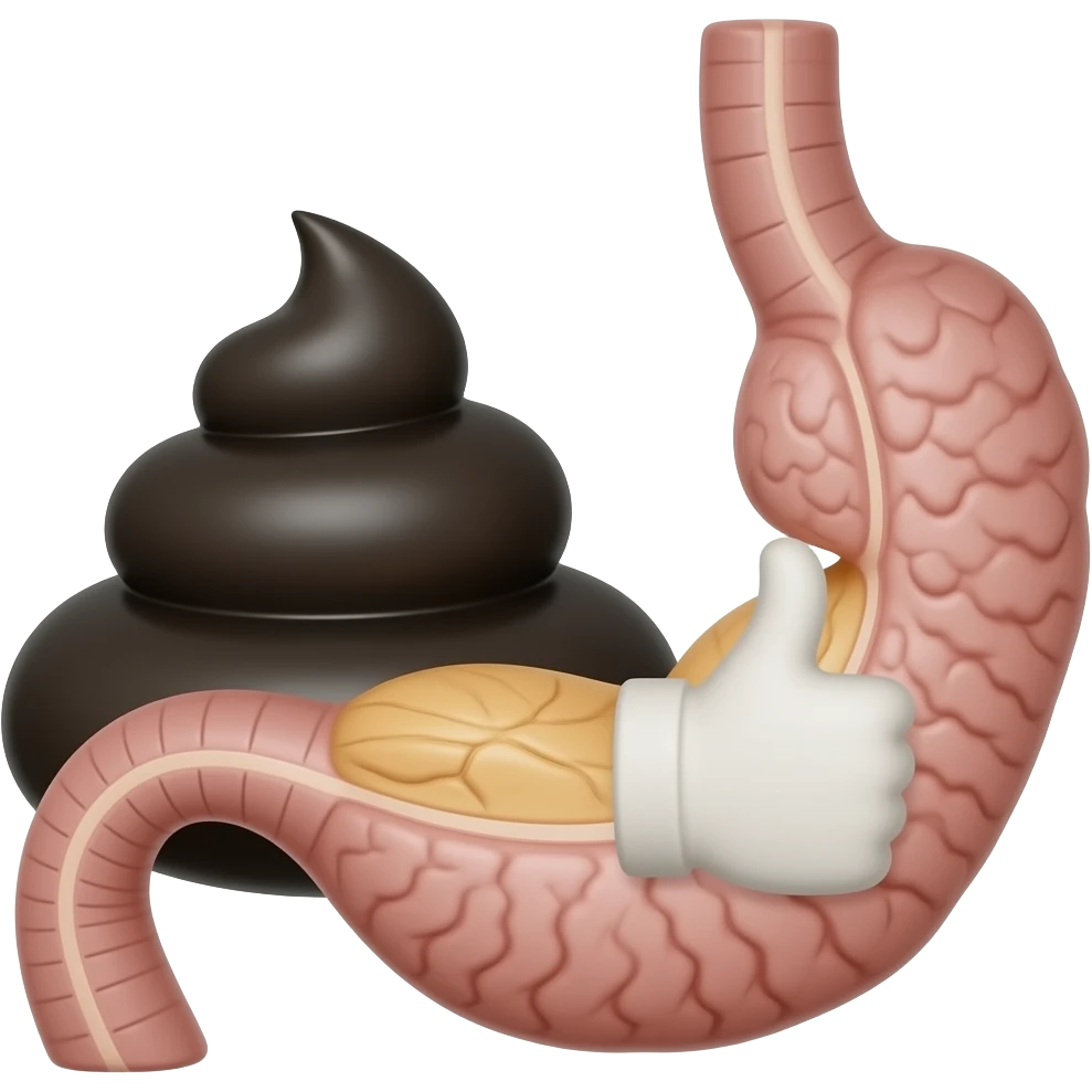 Black poop thumbs up sphincter emoji