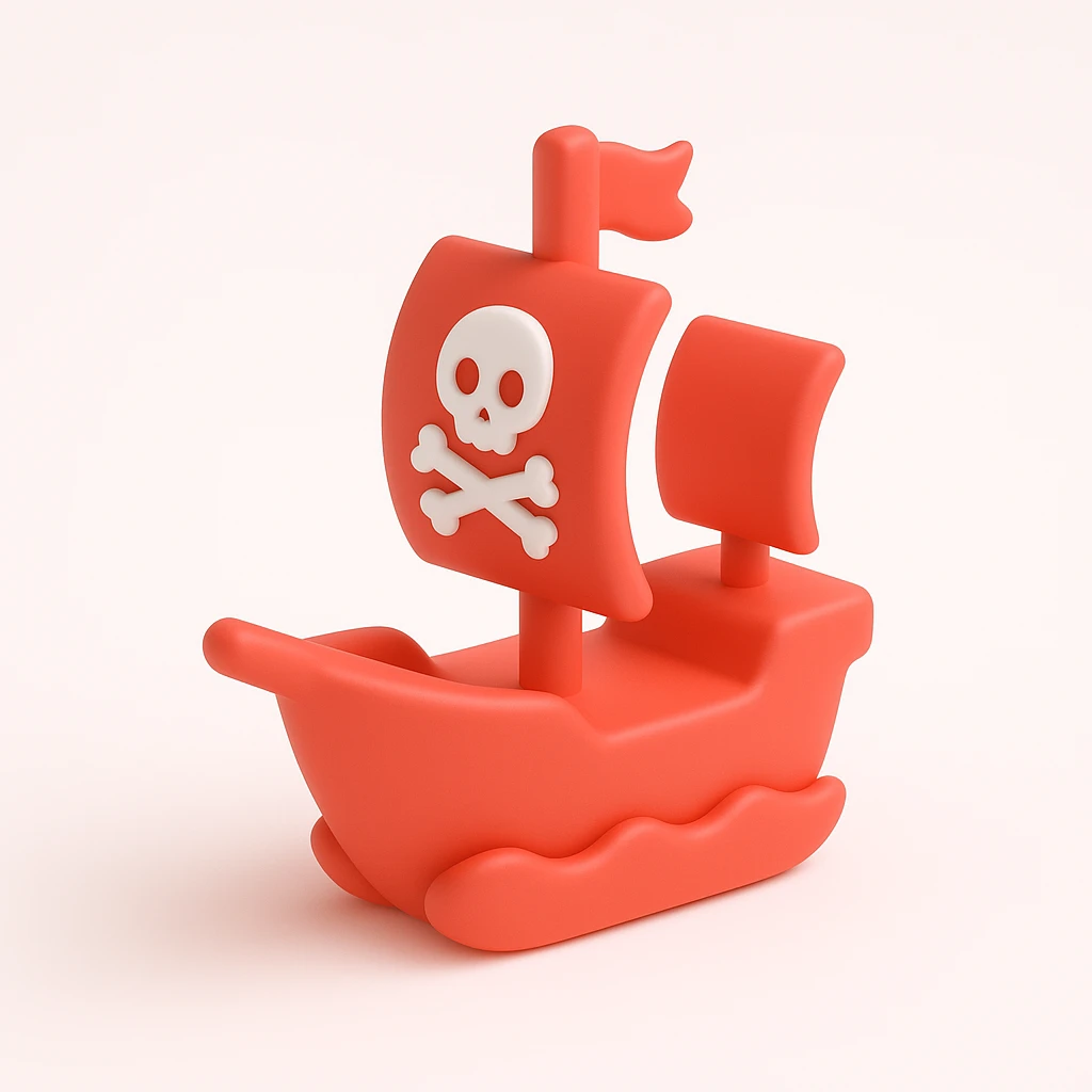 pirate ship emoji