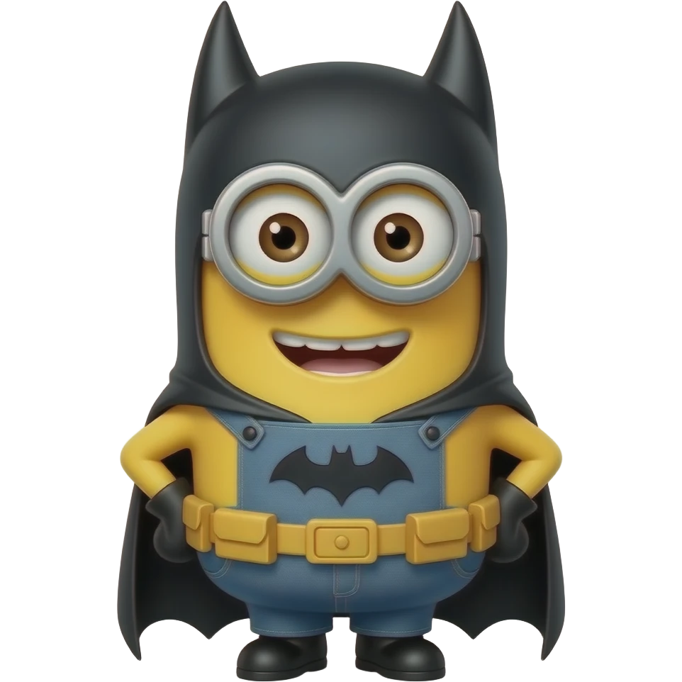 Minions em Batman Happy emoji