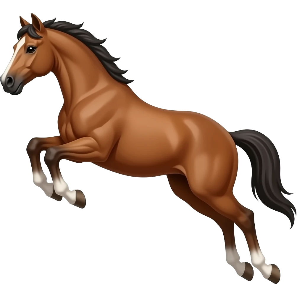 Horse jumping emoji