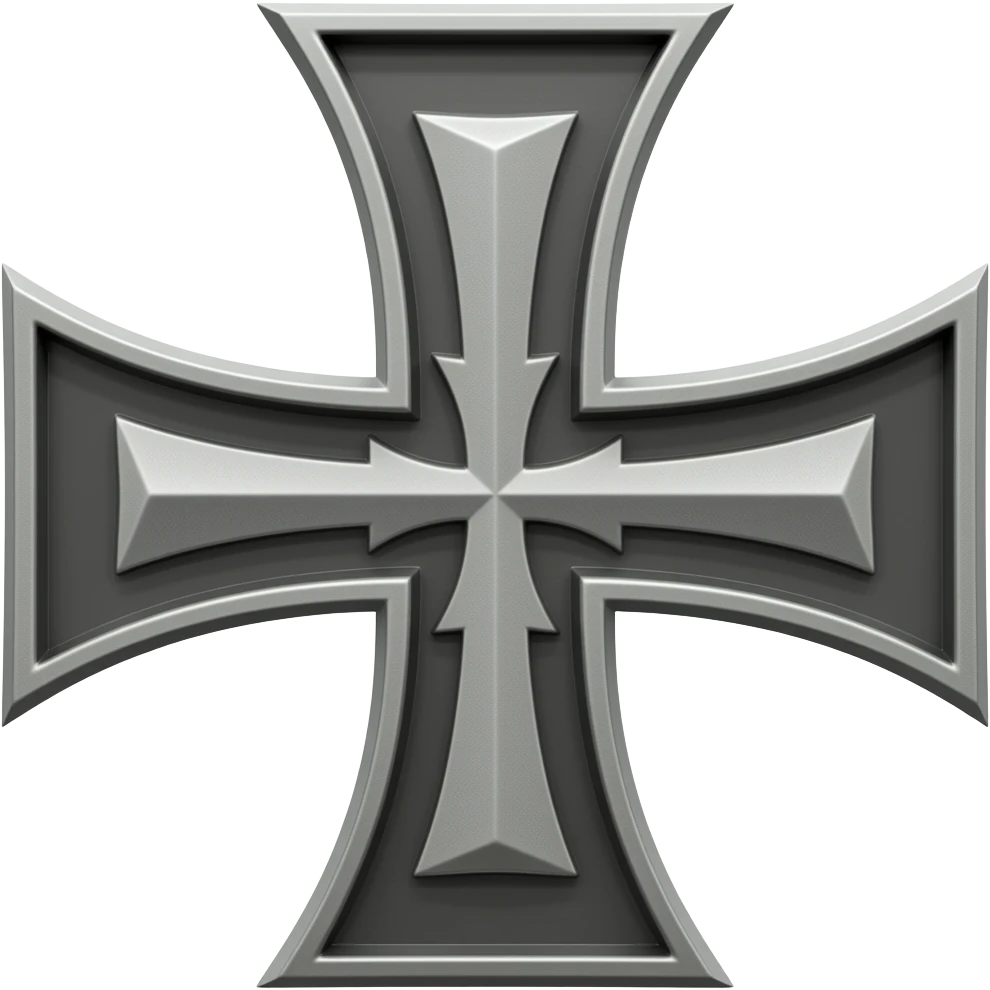 Templar Cross black emoji