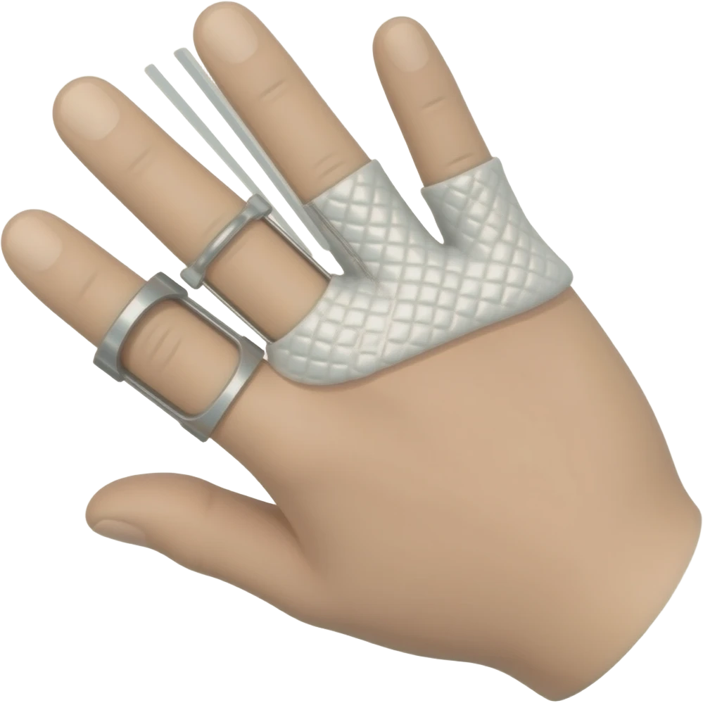 silver ring splint for hypermobile hand emoji