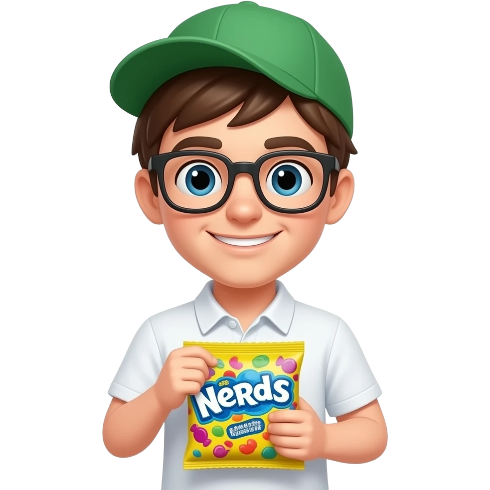 Nerds mascot the candy emoji