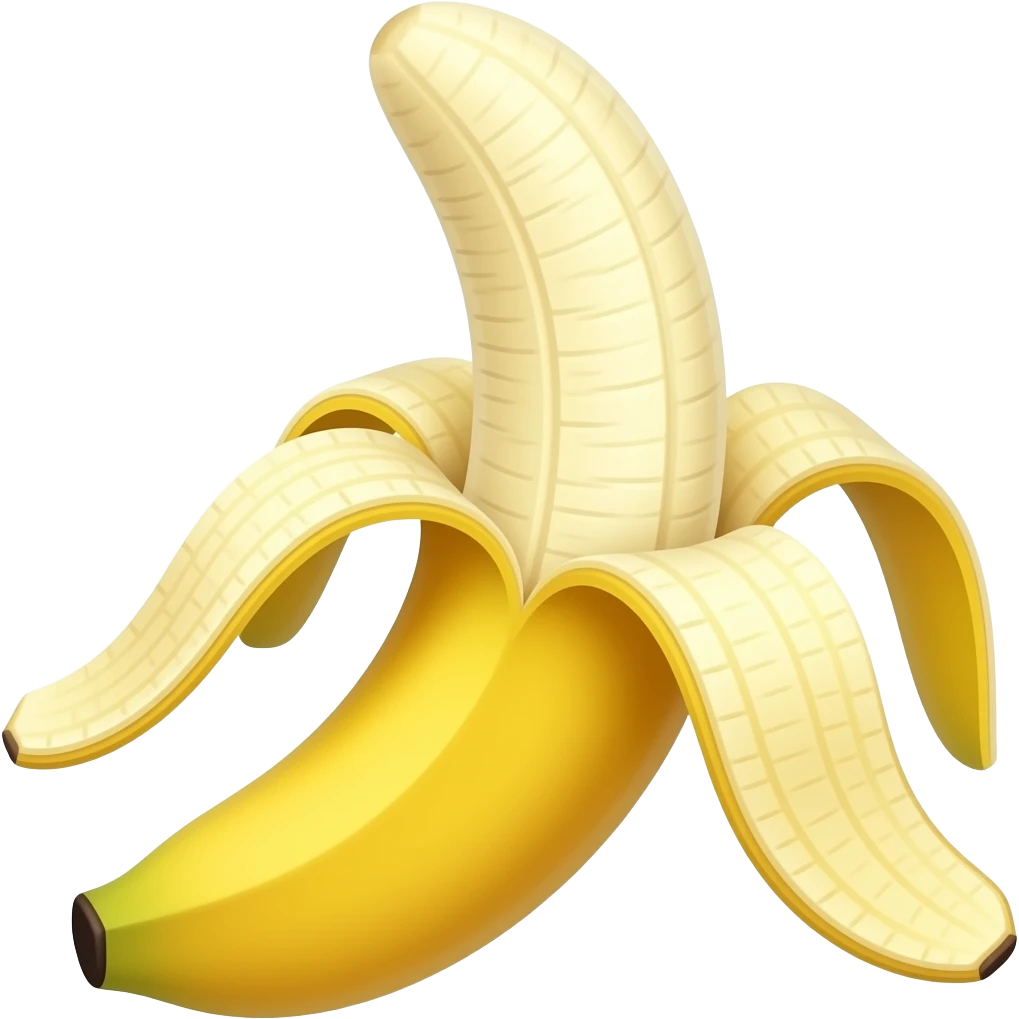 Peeled banana emoji