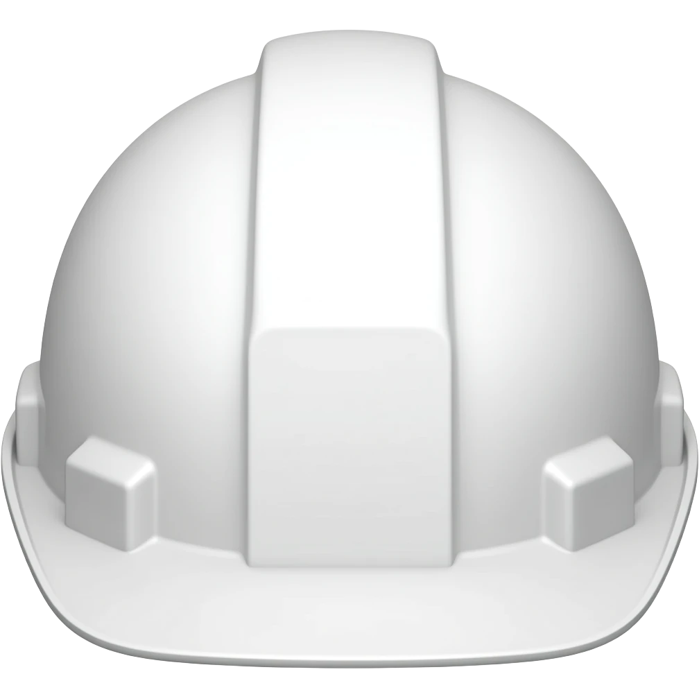 Casco blanco bde ingeniero emoji