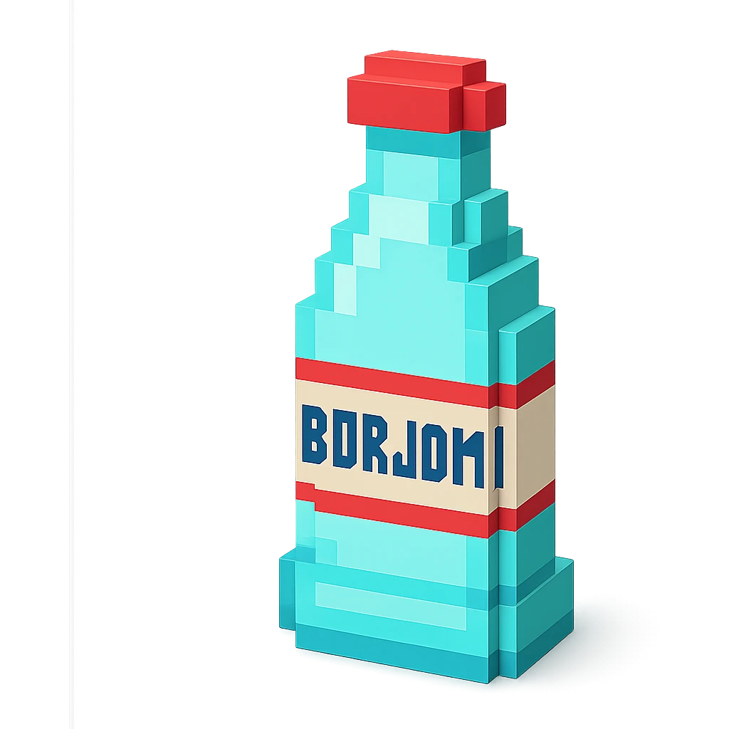 бутылка borjomi, no background emoji