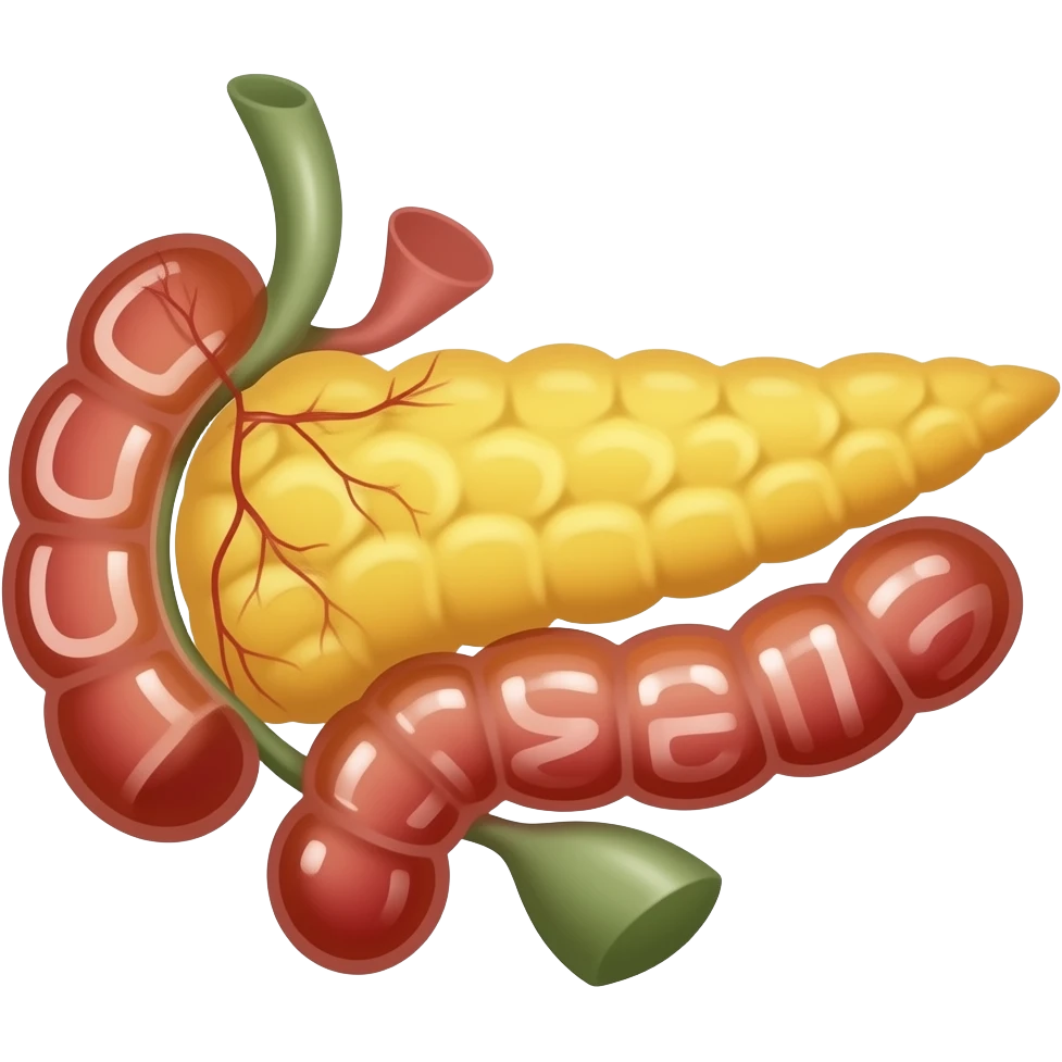 inflamed pancreas anatomic emoji