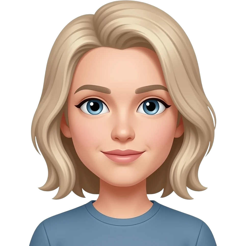 Mi puoitani chiari. Capelli più lunghi spostati da un lato emoji