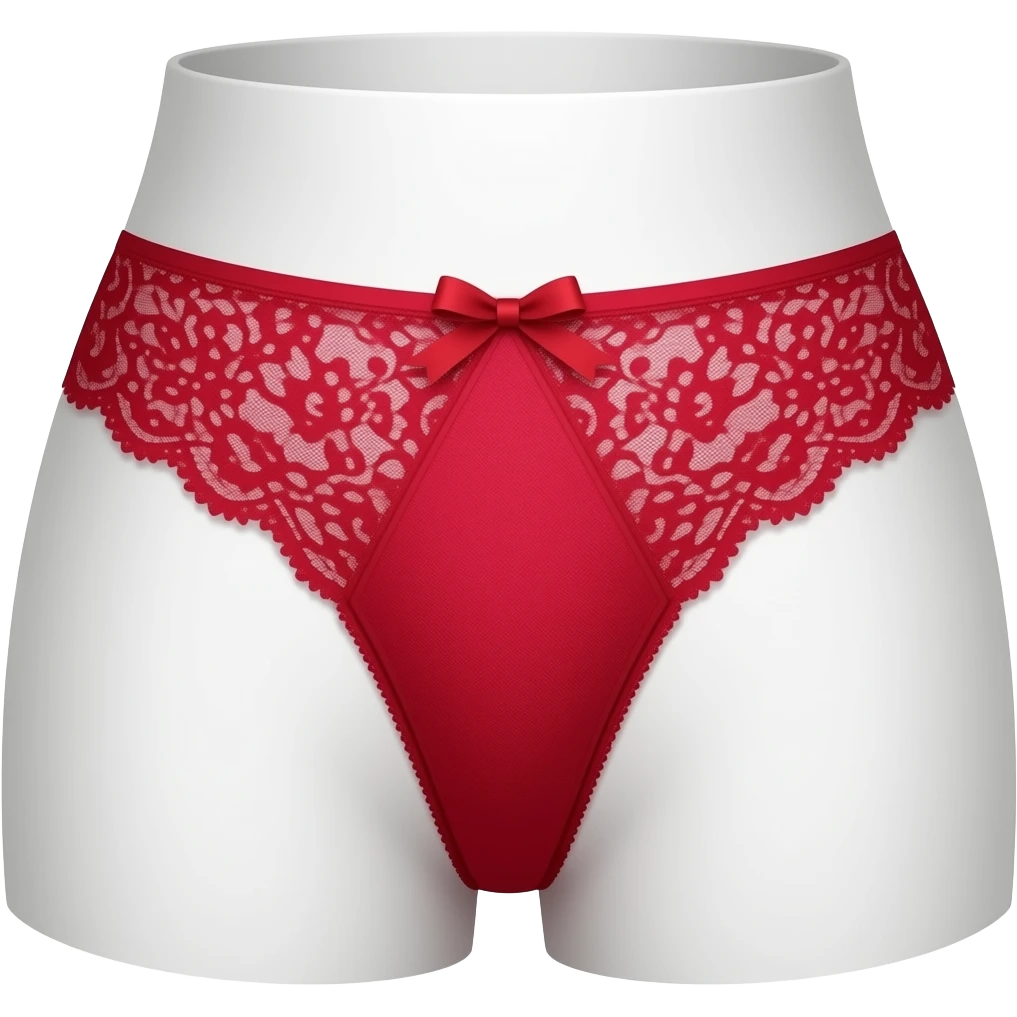 Red lace women’s panties thong emoji emoji