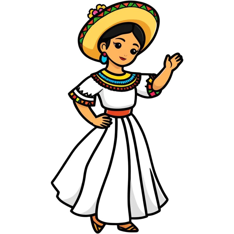 Mexican folklorico dancer 1 emoji