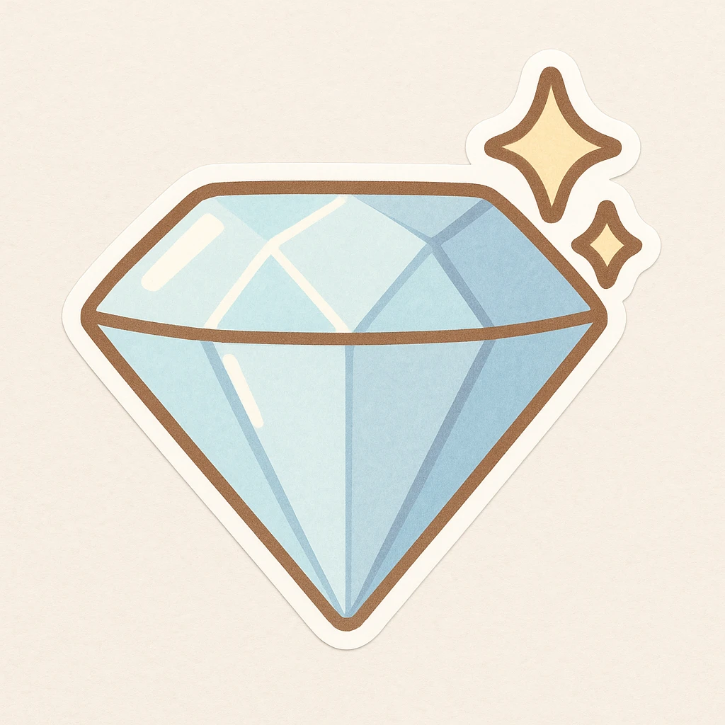 Create a diamond emoji