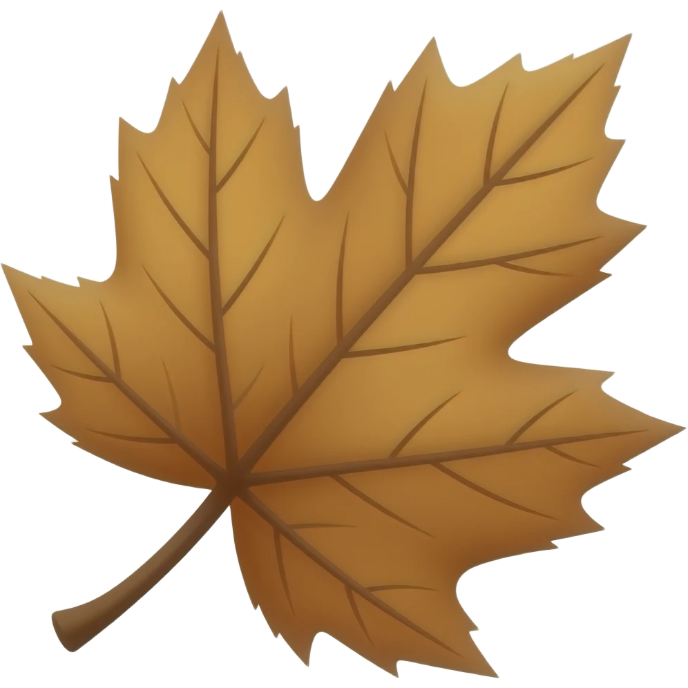 Autumn brown emoji