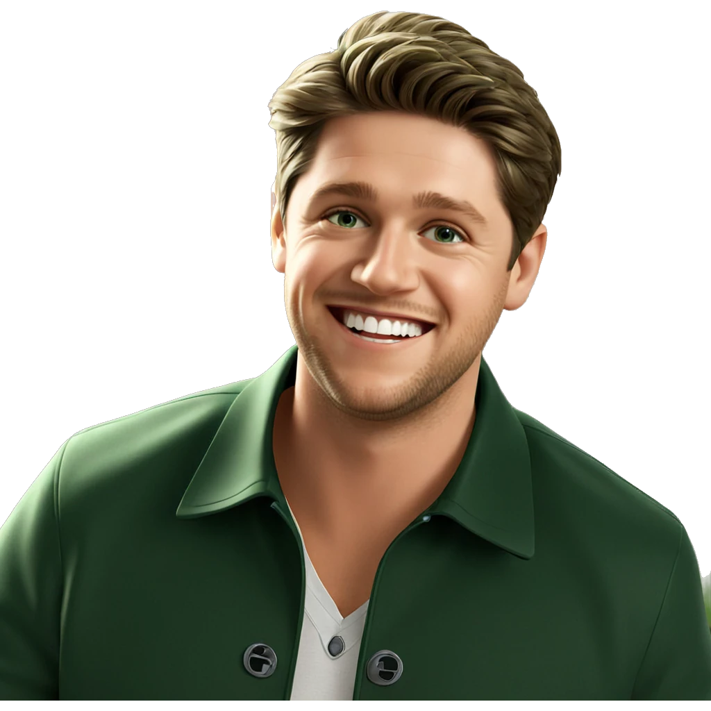 smiling boy in green jacket emoji