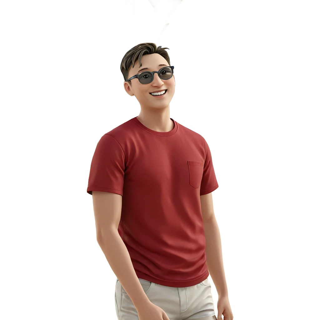 smiling boy at the beach emoji