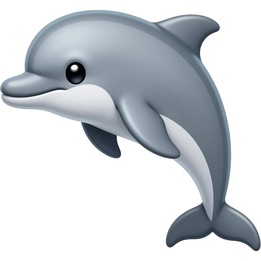 a cute dolphin emoji