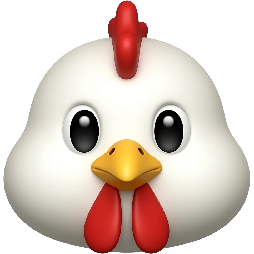 Chicken face emoji