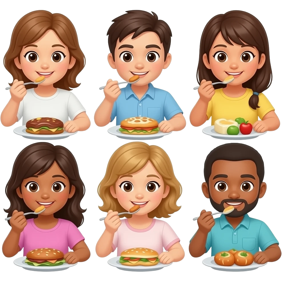 People Eating emoji