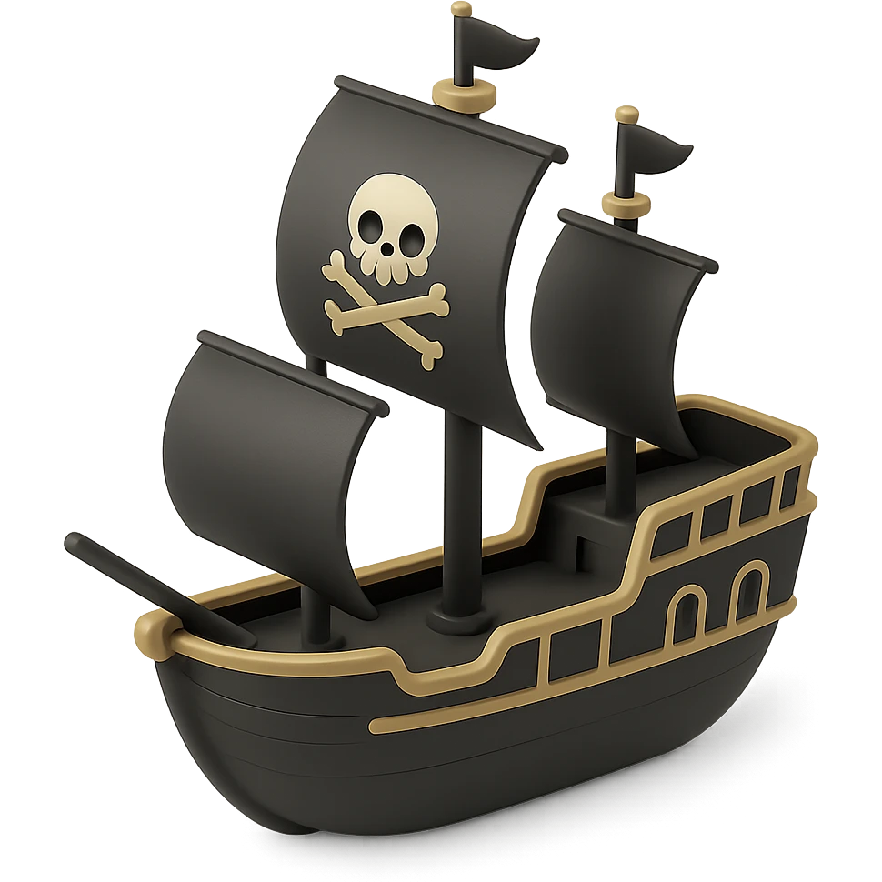 pirate ship emoji