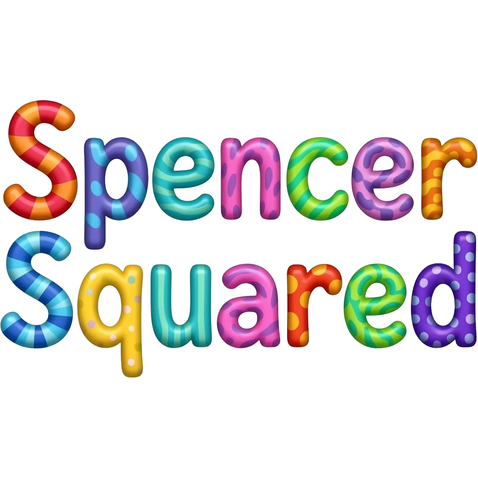 Spencer Squared in letter form make it more fun emoji
