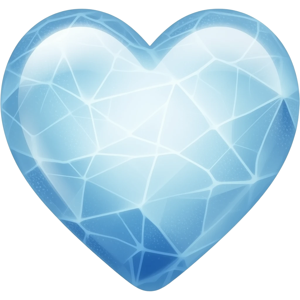 Coração congelado 🫀 emoji