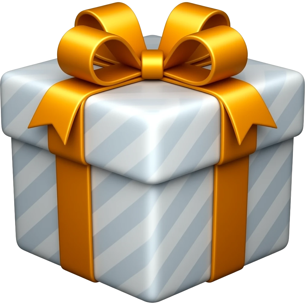 beautiful gift emoji