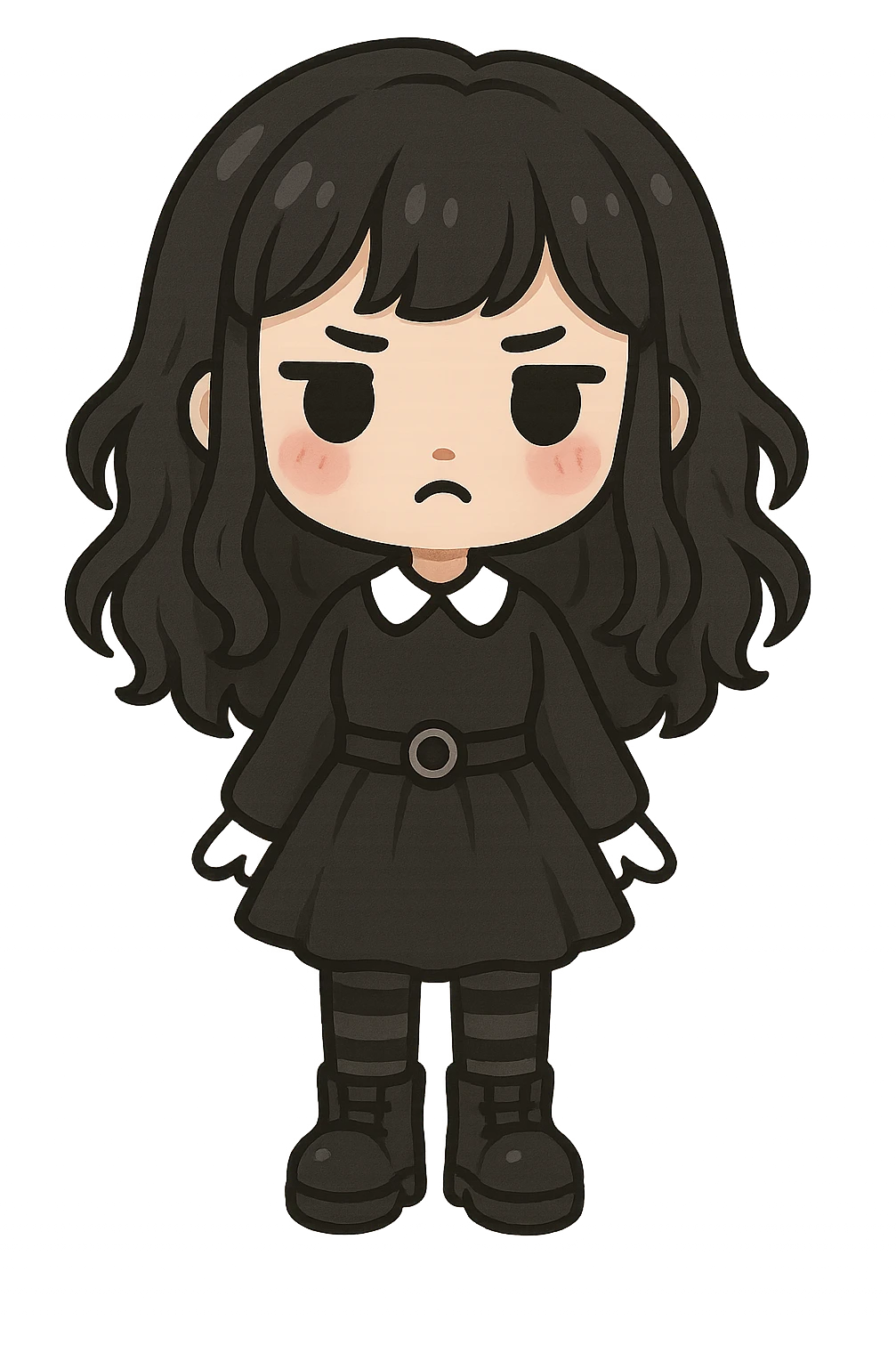 Goth black object emoji