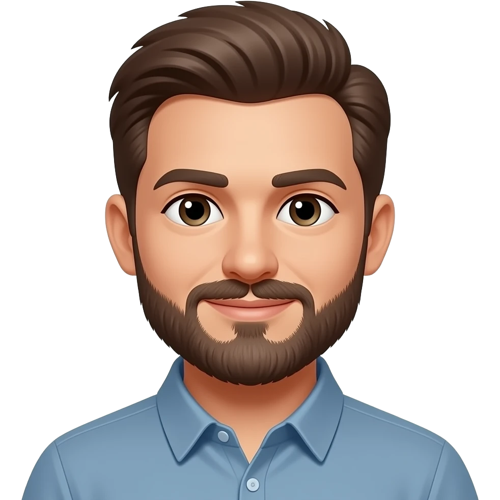 Put his facial hair emoji