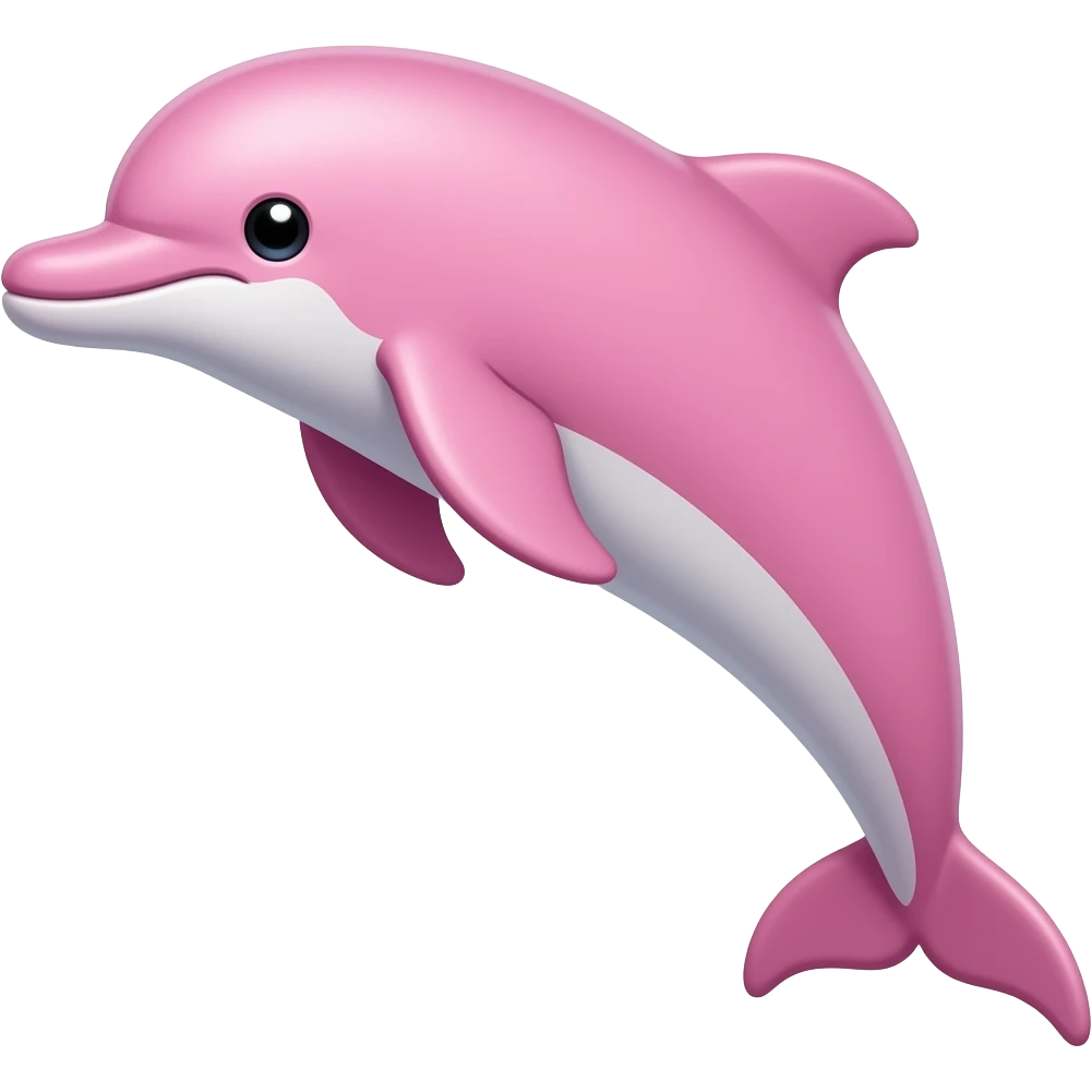 voglio un delfino rosa emoji
